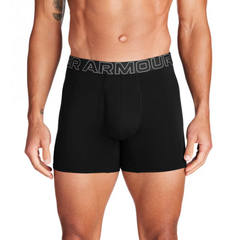 UNDER ARMOUR 3-Pak bokserki męskie UA Perf Cotton 6in czarne, Kolor: czarny, Rozmiar: M