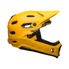Kask full face BELL SUPER DH MIPS SPHERICAL matte gloss żółty czarny, Kolor: żółty, Rozmiar: S (52–56 cm)