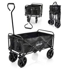 METEOR wózek transportowy turystyczny na plaże X-200 czarny