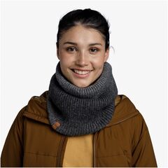 KOMIN BUFF KNITTED & FLEECE NECKWARMER MARIN GRAPHITE