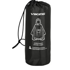 VIKING Poncho przeciwdeszczowe dla dorosłych Vesper czarne, 2 zdjęcie