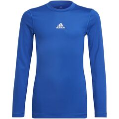 adidas Koszulka TECHFIT LS Tee Y H23155 niebieska, Kolor: niebieski, Rozmiar: 128 cm
