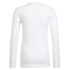 adidas Koszulka dla dziecki TECHFIT LS Tee Y H23156 biała, Kolor: biały, Rozmiar: 128 cm, 2 zdjęcie