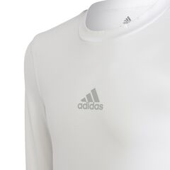 adidas Koszulka dla dziecki TECHFIT LS Tee Y H23156 biała, Kolor: biały, Rozmiar: 128 cm, 4 zdjęcie