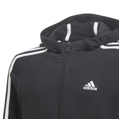 adidas Bluza dziewczęca Girls Essentials 3S Full-zip Hoodie GQ8356, Kolor: czarny, Rozmiar: 170 cm, 3 zdjęcie