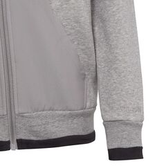 adidas Bluza młodzieżowa Fleece Full-Zip Hoody Jr IC5008, Kolor: szary, Rozmiar: 164 cm, 4 zdjęcie