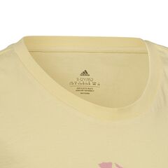 adidas Koszulka 3 BAR G Tee HL1619, Kolor: beżowy, Rozmiar: 152 cm, 3 zdjęcie