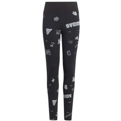 adidas Legginsy dziecięce JG Bluv Q3 Tight girls Jr IA1567, Kolor: czarny, Rozmiar: 164 cm