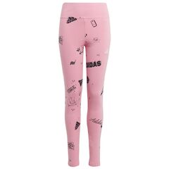 adidas Legginsy JG Bluv Q3 Tight girls Jr IA1568 różowe, Kolor: różowy, Rozmiar: 152 cm