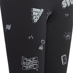 adidas Legginsy dziecięce JG Bluv Q3 Tight girls Jr IA1567, Kolor: czarny, Rozmiar: 170 cm, 4 zdjęcie