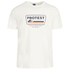 PROTEST Koszulka męska PRTCAARLO biała, Kolor: beżowy, Rozmiar: S