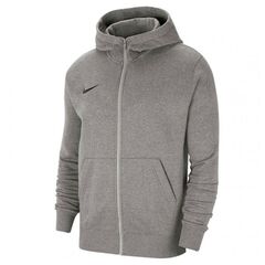 Nike Bluza rozpinana dziecięca Park 20 Fleece FZ Hoodie Junior CW6891 063 szara, Kolor: szary, Rozmiar: S (128-137cm)