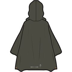 Poncho przeciwdeszczowe dla dorosłych VIKING Vesper zielone, 3 zdjęcie