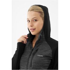 Bluza damska VIKING Delmore Hoodie Lady rozpinana z kapturem czarna