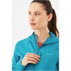 Bluza damska VIKING Jukon Lady Hoodie Polartec rozpinana z kapturem turkusowa