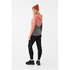Kurtka damska VIKING Creek Hoodie Bamboo Lady rozpinana z kapturem różowo-szara