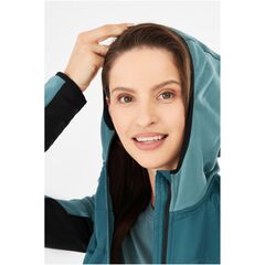 Kurtka damska VIKING Creek Hoodie Bamboo Lady rozpinana z kapturem zielono-czarna