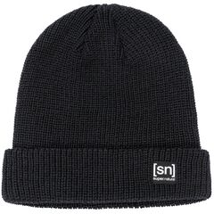 Czapka SUPER.NATURAL Riffler Beanie czarna, ONE SIZE