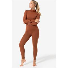 Legginsy termoaktywne damskie SUPER.NATURAL W Tundra 175 Tight brązowe, Kolor: brązowy, Rozmiar: S, 2 zdjęcie