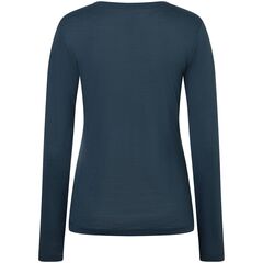 Koszulka z długim rękawem damska SUPER.NATURAL W Gogeanie LS granatowa wełna merino, 4 zdjęcie