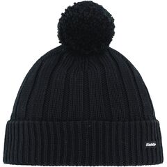 Czapka Eisbar Ayo Pompon MÜ z wełną merino czarna, Kolor: czarny, Rozmiar: one size