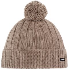 Czapka Eisbar Ayo Pompon MÜ z wełną merino beżowa, Kolor: beżowy, Rozmiar: one size