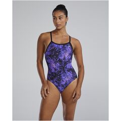 Strój pływacki damski TYR W DMDFIT RADIANT fioletowy
