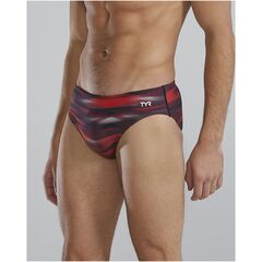 Kąpielówki męskie TYR TECHNOWV BRIEF czerwone, 3 zdjęcie