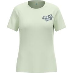 Koszulka damska Odlo ESSENTIAL PRINT T-shirt crew neck s/s zielona, Kolor: zielony, Rozmiar: L