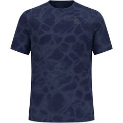 Koszulka męska Odlo ZEROWEIGHT ENGINEERED CHILL-TEC T-shirt crew neck s/s niebieska, Kolor: niebieski, Rozmiar: L