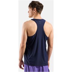 Koszulka bez rękawów męska Odlo ZEROWEIGHT CHILL-TEC Tank crew neck granatowa, 3 zdjęcie