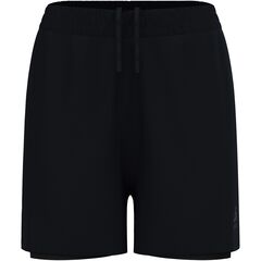 Spodenki damskie Odlo ESSENTIAL 4 INCH 2-in-1 short czarne, Kolor: czarny, Rozmiar: S