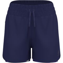 Spodenki damskie Odlo ZEROWEIGHT 3 INCH PRINT 2-in-1 short granatowe, Kolor: granatowy, Rozmiar: XS
