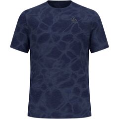 Koszulka męska Odlo ZEROWEIGHT ENGINEERED CHILL-TEC T-shirt crew neck s/s niebieska, Kolor: niebieski, Rozmiar: M