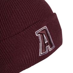 Czapka adidas Beanie Cuff Var OSFW IJ7299 bordowa, 3 zdjęcie