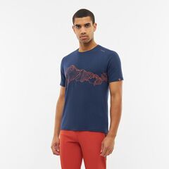 T-shirt męski VIKING Lenta Bamboo Man Light granatowo-pomarańczowy, Kolor: niebieski, Rozmiar: S, 6 zdjęcie