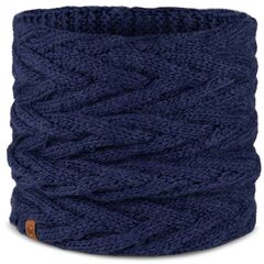 BANDANA BUFF KNITTED & FLEECE NECKWARMER CARYN MIDNIGHT