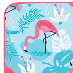 NILS NCR14 Ręcznik Z Mikrofibry Flamingi 160X80 cm