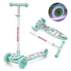 METEOR hulajnoga dziecieca dla dziewczynki trójkołowa Funny, Kolor: zielony