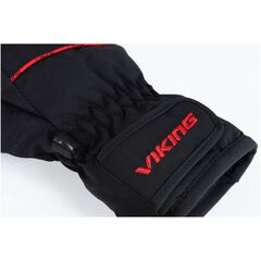 Rękawice narciarskie dziecięce VIKING Kevin Ski Kids czarno-czerwone, Kolor: czarno-czerwone, Rozmiar: 4, 6 zdjęcie