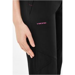 Spodnie damskie VIKING Arizona Lady czarno-różowe