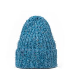 BUFF KNITTED & FLEECE BAND BEANIE EYLA LAKE BLUE