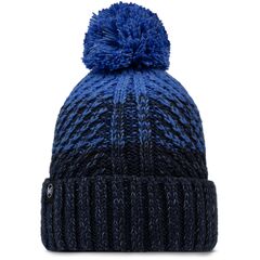 BUFF KNITTED & FLEECE BAND BEANIE AKNA NIGHT BLUE, Kolor: granatowy, Rozmiar: one size