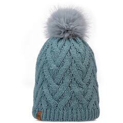 BUFF KNITTED & FLEECE BAND BEANIE CARYN BLUE GRASS, Kolor: niebieski, Rozmiar: one size