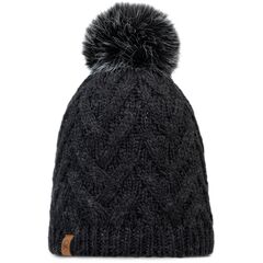 BUFF KNITTED & FLEECE BAND BEANIE CARYN GRAPHITE, Kolor: szary, Rozmiar: one size