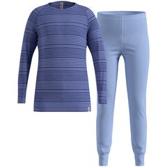 ODLO Bielizna termoaktywna dziecięca zestaw Odlo Set long ACTIVE WARM SET niebieska, Kolor: niebieski, Rozmiar: 152