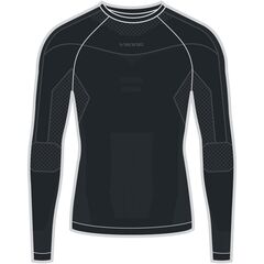 VIKING Bielizna męska koszulka Gary Longsleeve Bamboo czarna, Kolor: czarny, Rozmiar: M