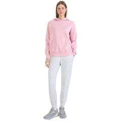 4F bluza damska z kapturem bawełniana 4FWMM00TSWSF1764 różowy