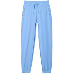 4F spodnie z dzianiny french terry z kolekcji basic 4FWMM00TTROF1138 błękitne baby blue, Kolor: niebieski, Rozmiar: S, 3 zdjęcie