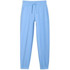 4F spodnie z dzianiny french terry z kolekcji basic 4FWMM00TTROF1138 błękitne baby blue, Kolor: niebieski, Rozmiar: XS, 3 zdjęcie